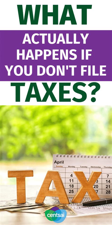 What Happens If You Don T File Taxes Filing Taxes Tax Refund Business Tax