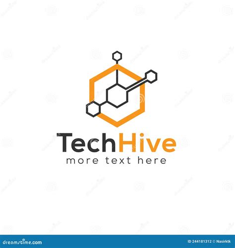 Hive Technology Abstract Vector Logo And Business Card Template Bee