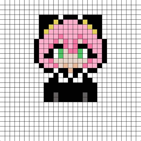 Anya Forger Perler By Puppydial On Kandi Patterns Pixel Art Pixel