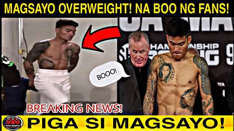 Breaking Magsayo Na Booo Ng Mexican Fans Subra Sa Timbang Magsayo Vs Figueroa Youtube