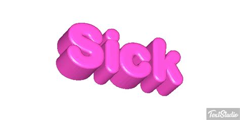 Sick Word Animated GIF Logo Designs