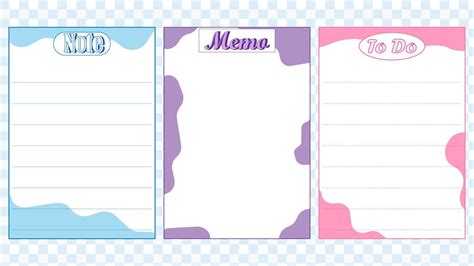 set the cute colorful memo, note, to do, reminder, checklist paper ...