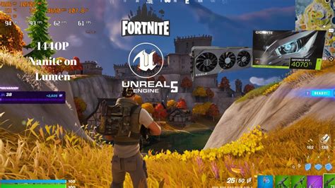 Testing The 4070 TI In Fortnite At 1440P Nanite On And Lumen YouTube