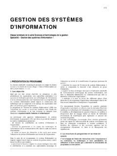 Gestion Des Syst Mes Dinformation Gestion Des Syst Mes D