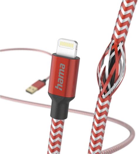 Hama 00201554 Ladekabel Reflective Usb A Lightning 15 M Nylon Rot Vergoldet Ebay