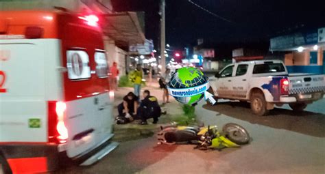 Urgente Motociclista Fica Em Estado Grave Ap S Queda Na Avenida Mamor