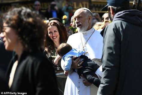 John Malkovich Transforms Into The Supreme Pontiff During The New Pope Filming In Rome Daily