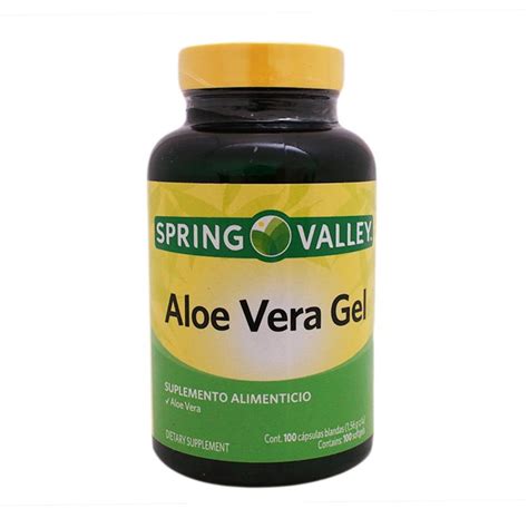 Suplemento Alimenticio Spring Valley Aloe Vera Gel C Psulas Walmart