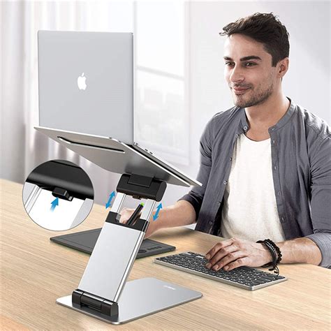 Aluminium Ergonomic Laptop Stand At Mighty Ape Nz