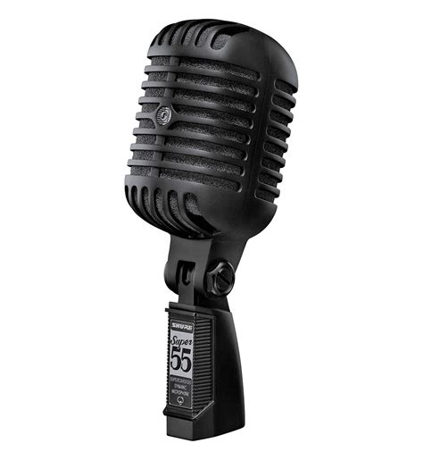 Shure Releases Super 55 Blk Deluxe Vocal Microphone Pitch Black Edition