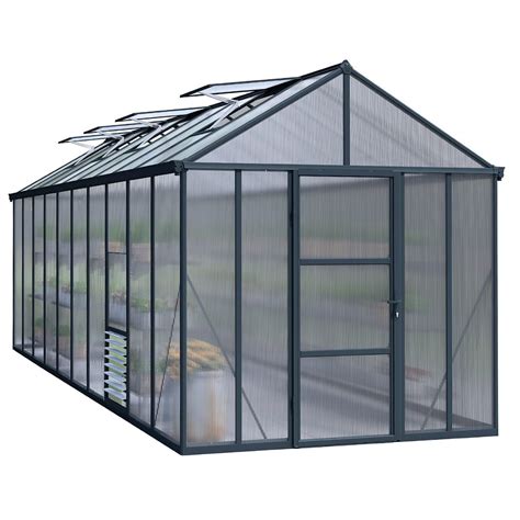 Palram Canopia X Ft Glory Large Aluminium Apex Greenhouse With