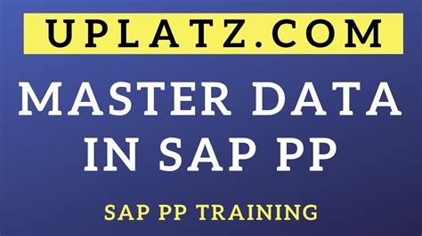 Master Data In Sap Pp Introduction To Sap Pp Sap Pp Training Sap