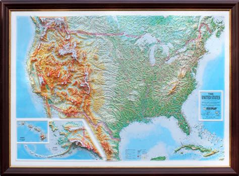 USA 3D Wall Map (Free Shipping)