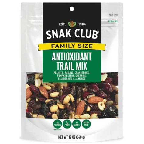 Snak Club All Natural Antioxidant Trail Mix Non Gmo 12 Ounces 5