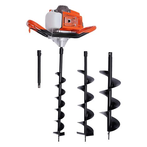 Buy 71cc Electric Post Hole Digger 2 Stroke Powered Earth Post Hole Digger With 3 Auger Drill