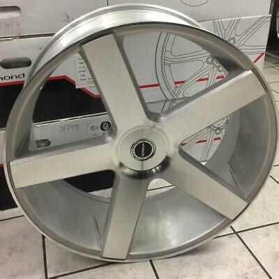 28" Inch Brushed Silver Strada Perfetto Rims Wheels 6x139.7 Baller ...