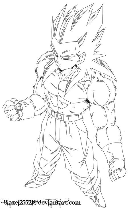 Dragon Ball Z Goku Super Saiyan 2 Coloring Pages Coloring Home