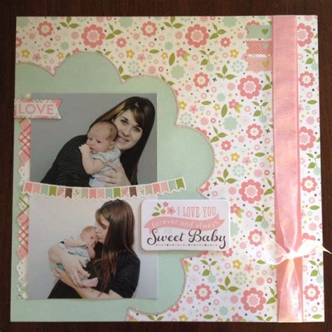 Echo Park Bundle Of Joy New Addition Baby Girl Layout Baby Girl