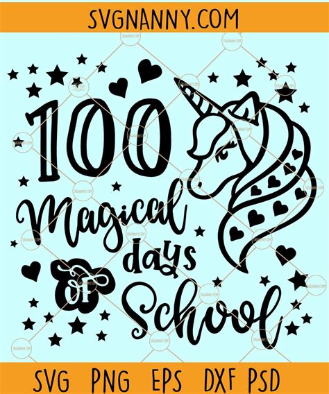 100 Magical Days Of School Svg