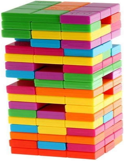 DALANI Aparnas Colourful jenga Wooden Building blocks game for Kids ...