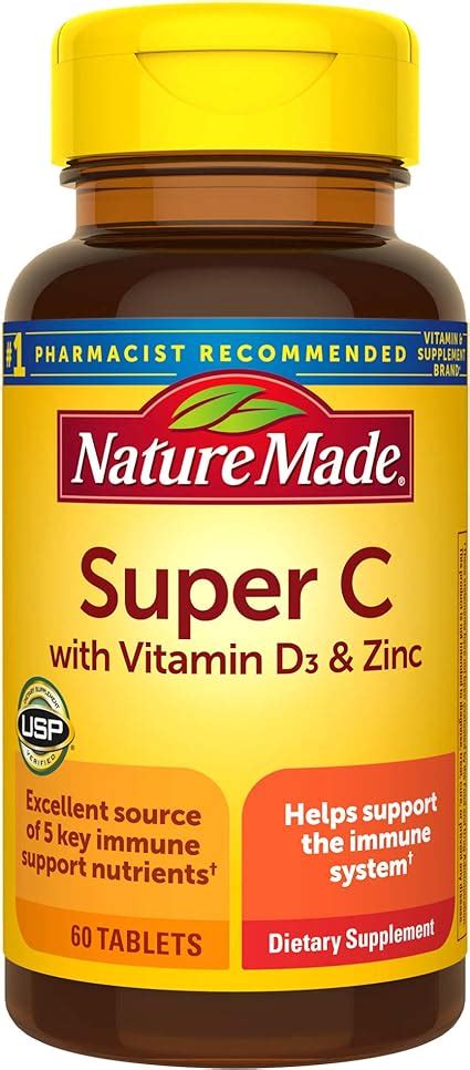 Amazon Nature Made Super C Immune Complex 60 Tablets Including