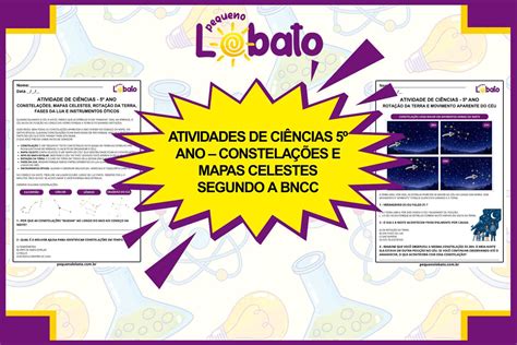 Atividades Sobre Constelações E Mapas Celestes 5 Ano - Atividades de Ciências 5º Ano – Constelações e Mapas Celestes segundo a ...
