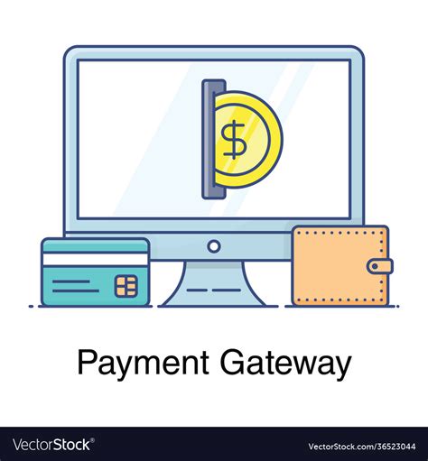 Payment gateway Royalty Free Vector Image - VectorStock