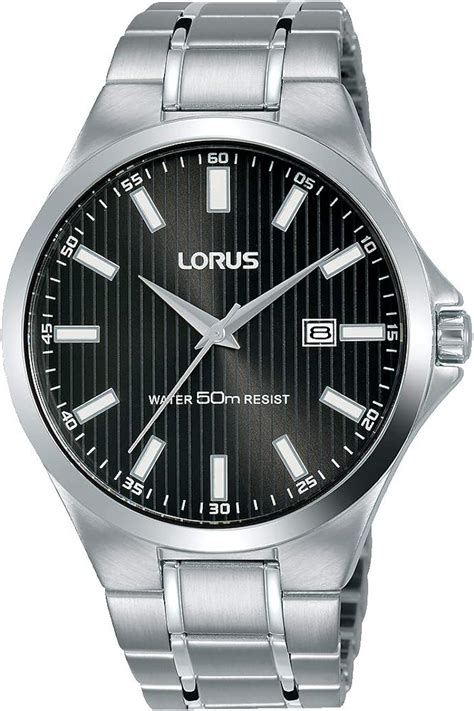 Lorus Mens Analogue Quartz Watch With Stainless Steel Strap Rh Kx