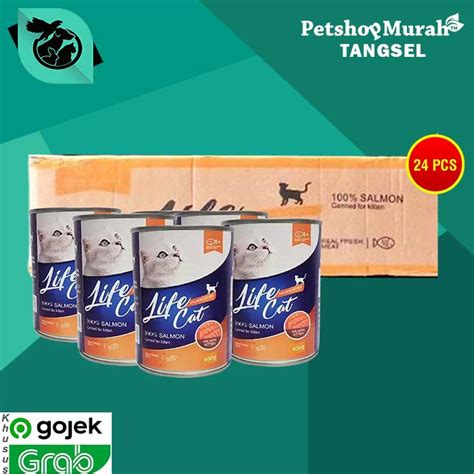 Jual Gosend Makanan Kucing Wet Food Kaleng Life Cat Grosir Dus Pcs