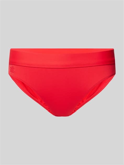 Lauren Ralph Lauren Bikini Hose Mit Label Stitching Modell Classic Rot Online Kaufen