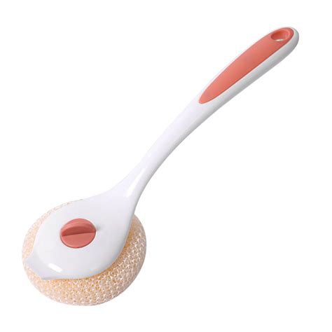 Kitchen Long-handled Nano Cleaning Brush With Scraper,Scrub Brush For ...