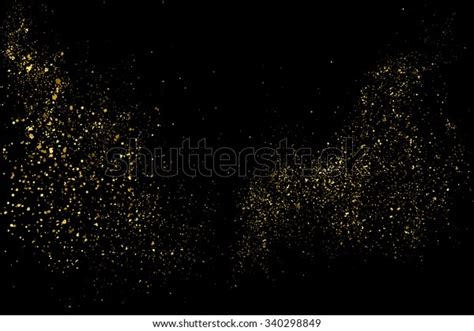 Gold Glitter Texture On Black Background Stock Vector (Royalty Free) 340298849 | Shutterstock