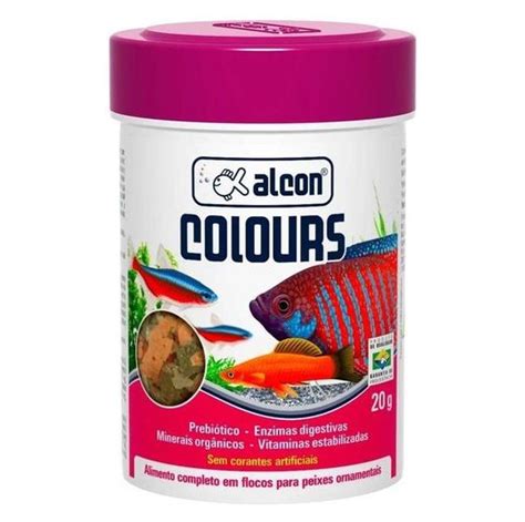 Ra O Peixe Colours Alcon Em Flocos Real A Cores Naturais G Outros