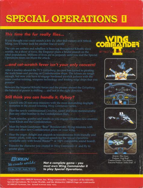 TGDB Browse Game Wing Commander II Vengeance Of The Kilrathi