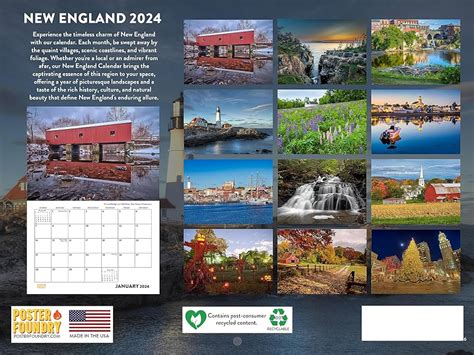 New England Record 2024 Calendar Tilly Ginnifer