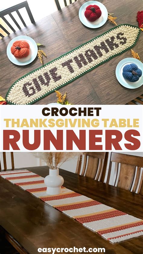 Thanksgiving Table Runner Crochet Patterns Easy Crochet Patterns