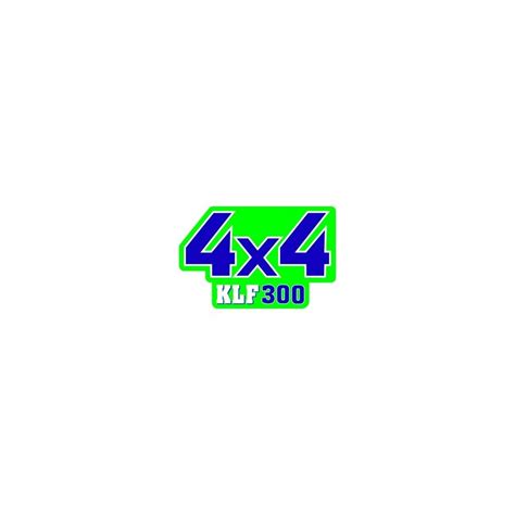 Lime Green Kawasaki 300C 4x4 Sticker