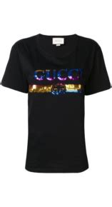 Kelly Dodds Sequin Gucci Tee Big Blonde Hair