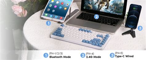 Epomaker Ep Hot Swap Bt G Usb C Wired Gaming Mechanical Keyboard With Mah