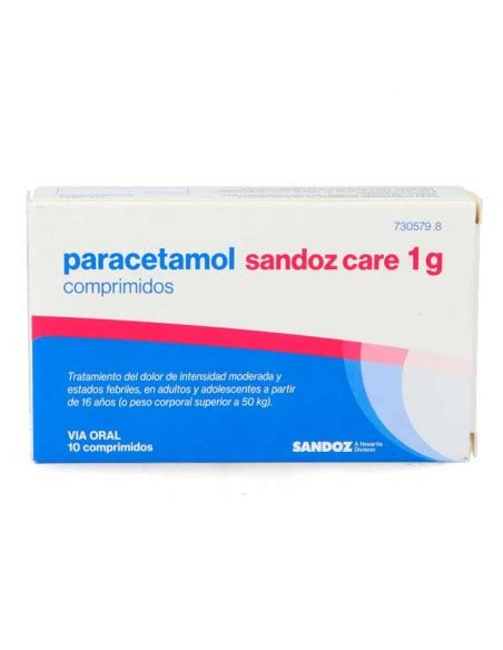 Paracetamol Sandoz Care Efg Gr Comprimidos