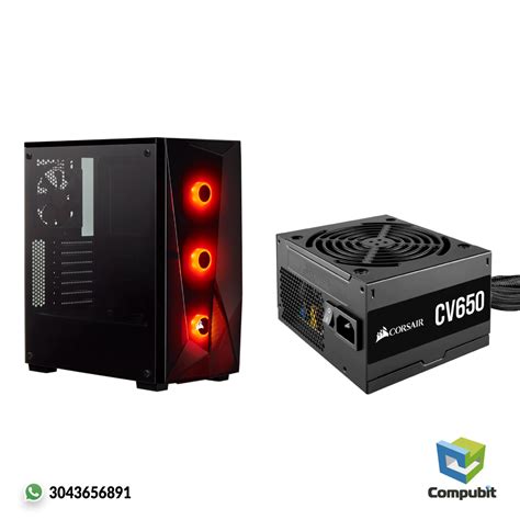 Chasis Gamer Corsair Spec Delta Fuente Cv Bronze Compubit