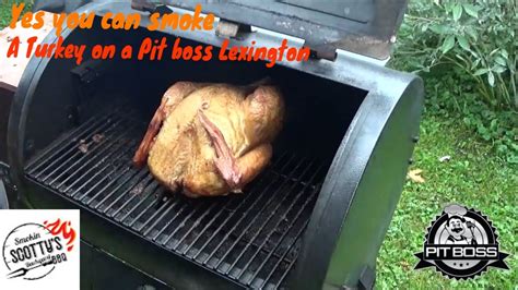 How To Smoke A Turkey On A Pit Boss Lexington Youtube