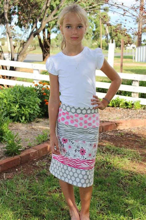 Strip Quilt Skirt Pattern Girls Skirt PDF Pattern Etsy