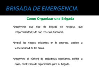 Brigadas De Emergencia Ppt Expo Victor Ppt