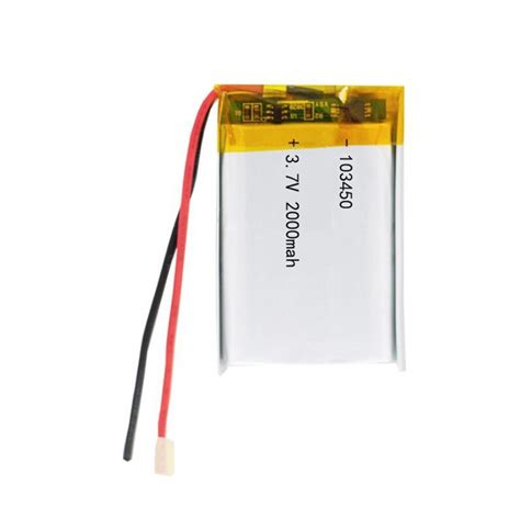 3 7V 2000mAh 103450 Lipo Polymer Lithium Rechargeable Battery