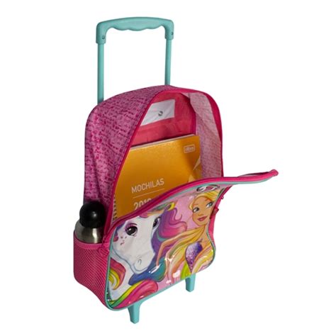 Mochila De Rodinha Barbie Infantil Luxcel