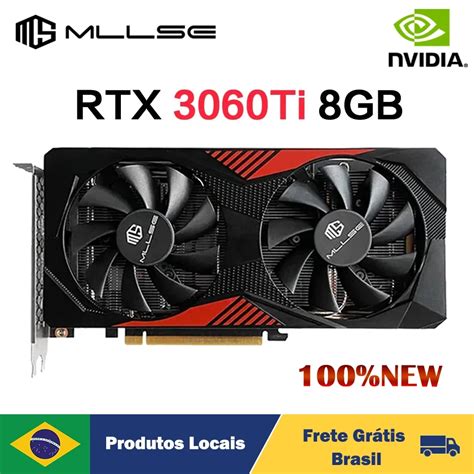 Placa De V Deo Mllse RTX 3060Ti Gaming 8GB GDDR6 256bit NVIDIA GPU DP X