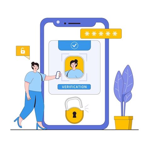 Premium Vector Digital Identity Verification Vector Illustration