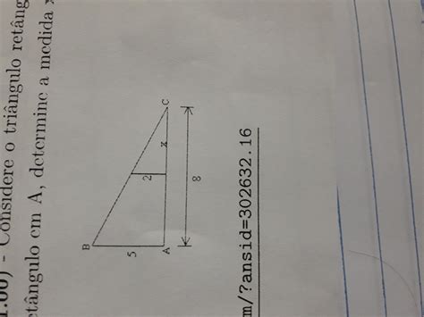 Considere Um Triangulo Retangulo Abc Retangulo Em A LIBRAIN