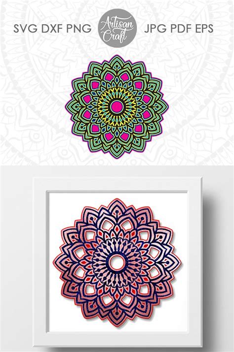 Layered mandala svg, multi layer mandala (726396)